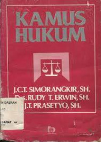 Kamus Hukum : J.C.T. Simorangkir