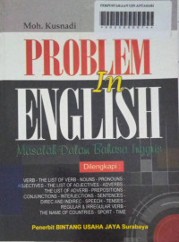 Problem In English (Masalah Dalam Bahasa Inggris)