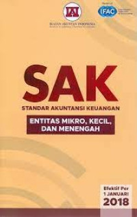 Standar Akuntansi Keuangan : Entitas Mikro, Kecil, Dan Menengah