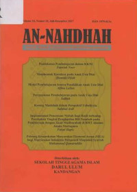 Jurnal Ilmiah keagamaan dan Kemasyarakatan: An-Nahdhah Volume 10, Nomor 20