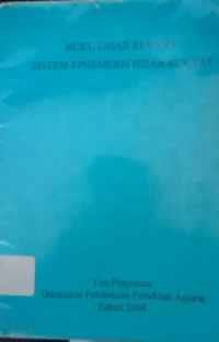 Buku Hisab Rukyat Sistem Ephemeris Hisab Rukyat