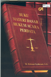 Image of Buku materi dasar hukum acara perdata