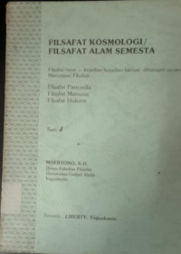 Image of Filsafat kosmologi filsafat alam semesta