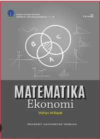 Image of Matematika ekonomi: materi pokok ESPA4122/3 sks/MODUL 1-9