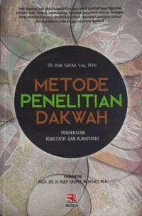 Metode penelitian dakwah: pendekatan kualitatif dan kuantitatif