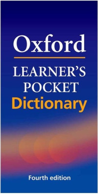 Oxford: learner's pocket dictionary