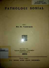 Image of PATHOLOGI SOSIAL