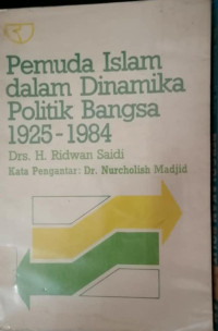 Image of Pemuda Islam dalam dinamika politik bangsa 1925-1984