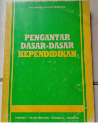 Image of Pengantar dasar-dasar kependidikan