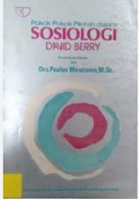 Image of Pokok-pokok pikiran dalam sosiologi