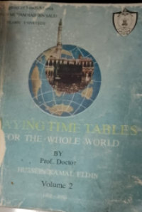 Image of Praying Time Tables For The Whole World