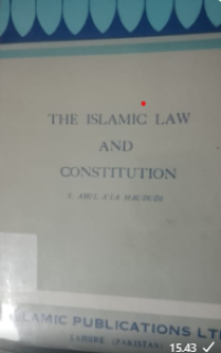 Image of The Islamic Law And Constitution