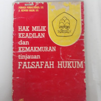 Hak Milik Keadilan dan Kemakmuran Tinjauan Falsafah Hukum