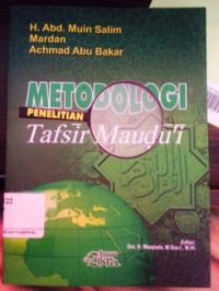 Metodologi Penelitian Tafsir Maudu'i