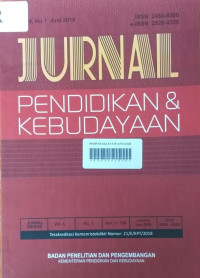 Jurnal Pendidikan dan Kebudayaan Vol. 4 No. 1 Juni 2019