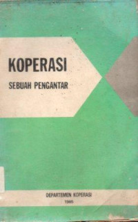 Koperasi Sebuah Pengantar