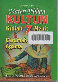 Materi pilihan kultum kuliah 7 menit dan ceramah agama