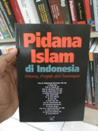 PIDANA ISLAM DI INDONESIA : Peluang , Prospek, dan Tantangan / M.Amin Suma [et.al]