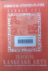 SCHOOLYER ACTIVITIES PLANNER TO ACCOMPANY: Teaching Language Arts, Third Edition